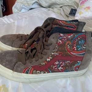 High top paisley vans